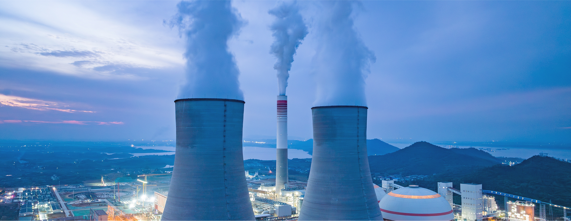 View overlooking downtown Phoenix from Mountain Butte at nighttime