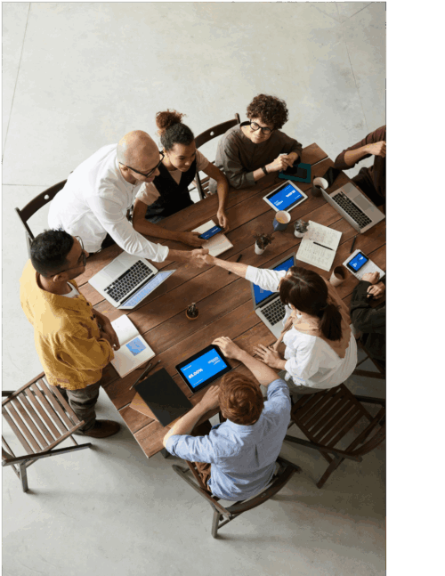 View overlooking downtown Phoenix from Mountain Butte at nighttime