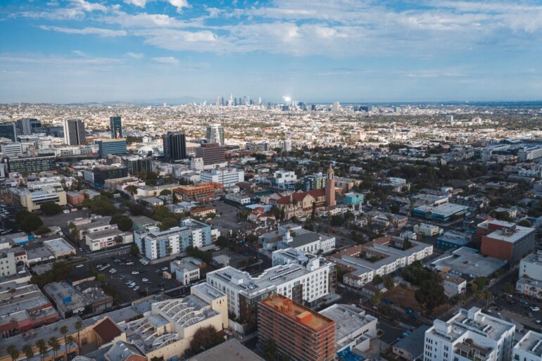 Phoenix aerial cityscape